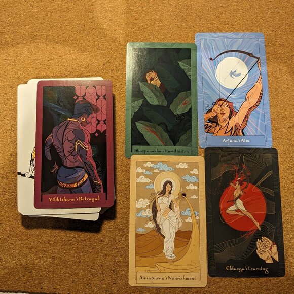 Wisdom from the Epics of Hind - Oracle Deck - like new - Includes 50 ca… - Picture 9 of 12